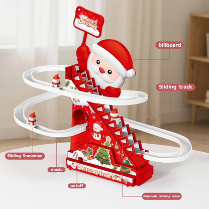 Stairs, slides, Santa Claus toys, Christmas decorations, the best gift for children during Christmas