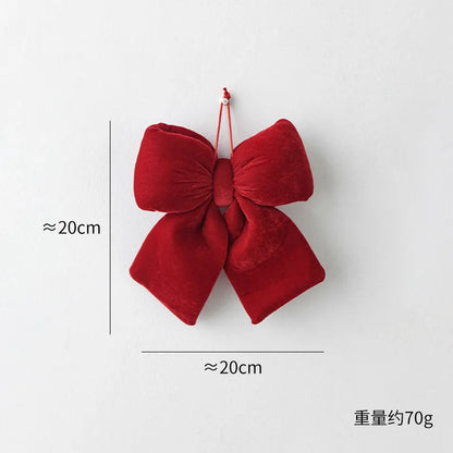 Velvet Christmas Bow Ornaments