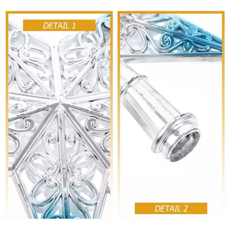 Christmas Ornament Christmas Tree Star Topper Star Party Decoration Tree toppers Blue Decorchraitmas Supplies Favors