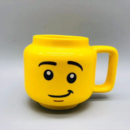 Party Favor Gifts Cute Cartoon Mug for Coffee Milk Tea Ceramic Cup Drinkware with Creative Impish Expression Pattern