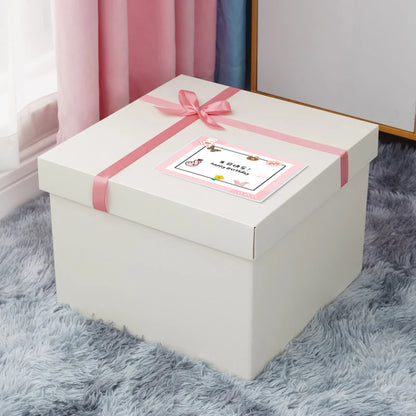 White Surprise Birthday Gift Box Extra Large Ceremony Feeling Girlfriend Present Box Special Large Size Wedding Celebration S...