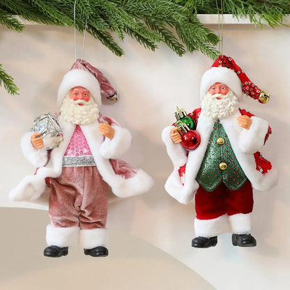 Santa Claus Ornaments Cloth Santa Tree Ornaments Holiday Decor Christmas Decorations Toys Christmas tree Santa Claus ornaments