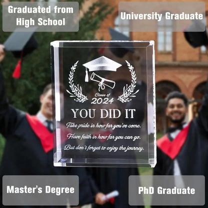 Graduation Gifts for Him/Her: Class of 2024 Inspirational Gifts, Acrylic Keepsake (College/High School/PhD/Master's)