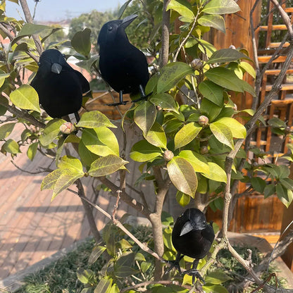 Halloween Decorations Black Crow,Simulation Fake Raven Bird Props,Halloween Haunted House Garden Outdoor Yard Decorations