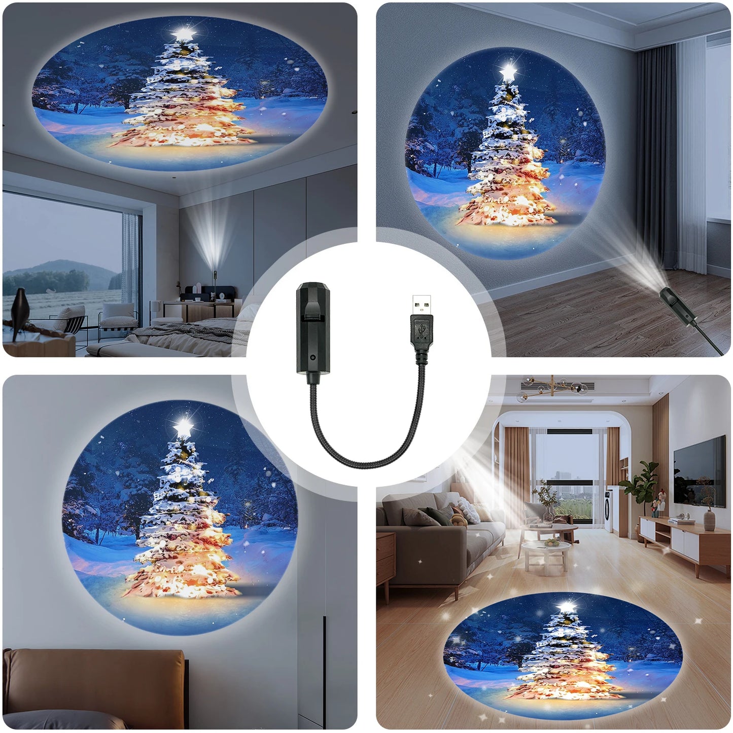 Christmas tree projection light