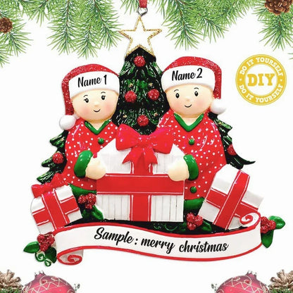 Christmas Tree Hanging Ornaments DIY Personalised Holiday Home Decor Gifts Navidad New Year 2026 Christmas Decorations for Home