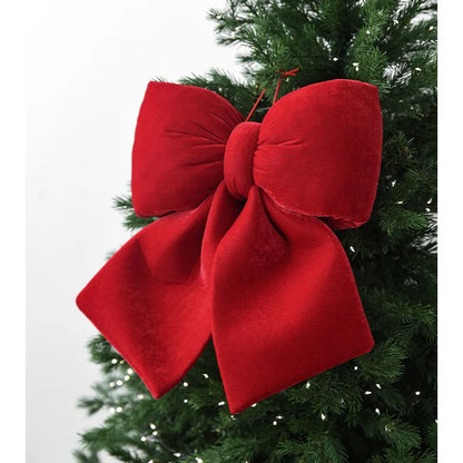 Velvet Christmas Bow Ornaments