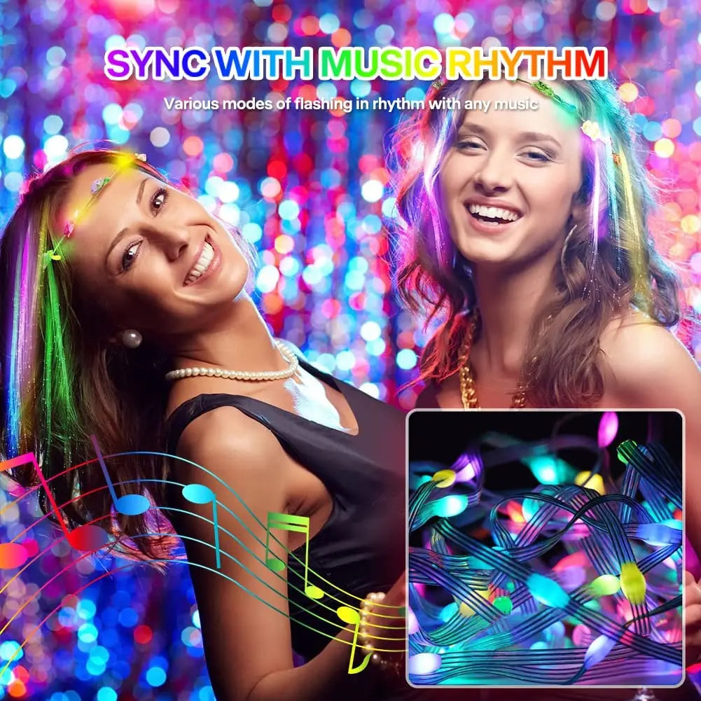 Smart LED String Lights RGB Christmas Decoration APP Remote USB Garland Curtain 3M Fairy Lamp Wedding Holiday Bedroom Outdoor