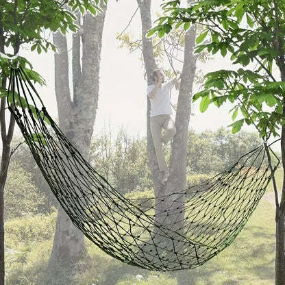 Outdoor Sports Hammock, Outdoor Sports Camping Hammock Net Nylon Rope Hook, Suitable for Garden, Beach, Courtyard Travel