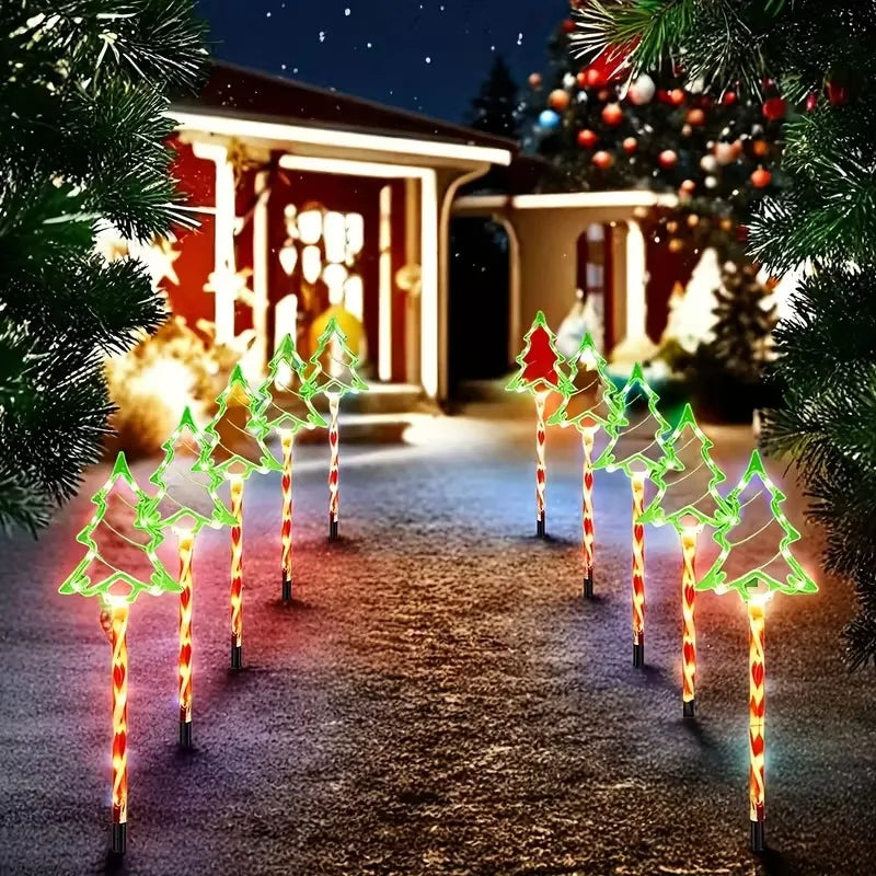 Christmas LED Candy Shaped Tree Lights Outdoor Decoration