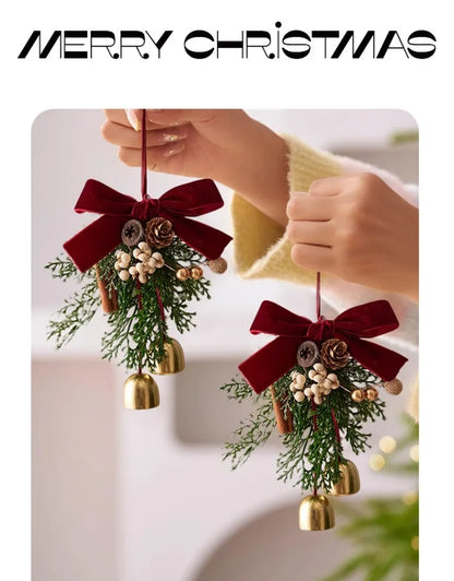 Christmas Bells Decorations Hanging Ornaments for Xmas Tree and Home Holiday Decoration
