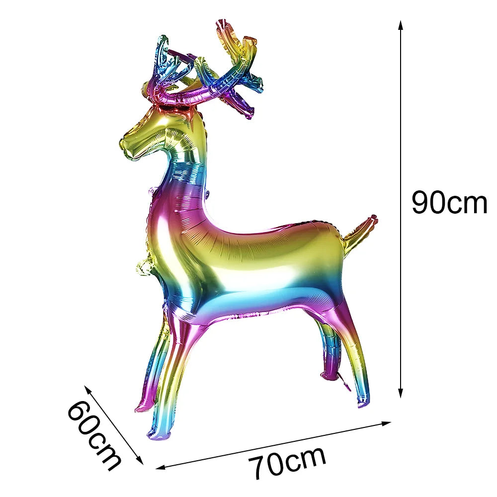 Christmas Inflatable Snowman Balloon Standing Snowman  Foil Balloon Outdoor Yard Decorations New Year Xmas Party Christmas Decor