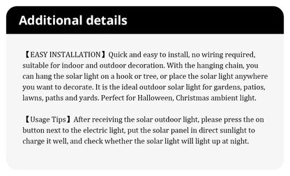 Solar Lantern Outdoor, Ortiny Upgraded Solar Lights for Outside Decorative Outdoor Hanging Lights Waterproof Solar Lanterns