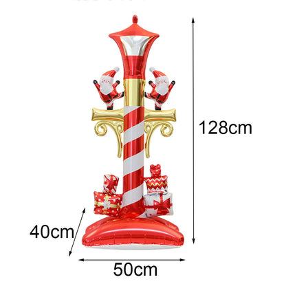 Christmas Inflatable Snowman Balloon Standing Snowman  Foil Balloon Outdoor Yard Decorations New Year Xmas Party Christmas Decor