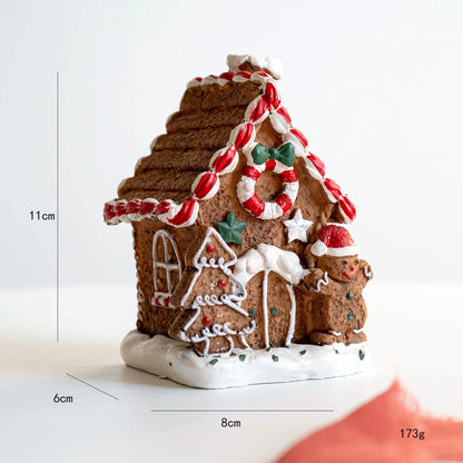 Christmas Tree Figurine Resin Tabletop Xmas Tree Statue Desktop Ornament for Home Living Room Christmas Party Decoration