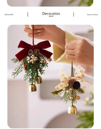 Christmas Bells Decorations Hanging Ornaments for Xmas Tree and Home Holiday Decoration