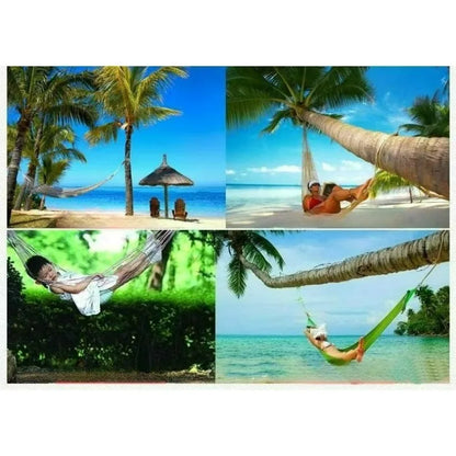 Outdoor Sports Hammock, Outdoor Sports Camping Hammock Net Nylon Rope Hook, Suitable for Garden, Beach, Courtyard Travel