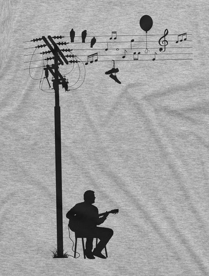 Guitarist Musician Gifts Guitar Enthusiast Gifts Musician Birthdays Printed Tee Comfortable and Soft Breathable Men's Clothing