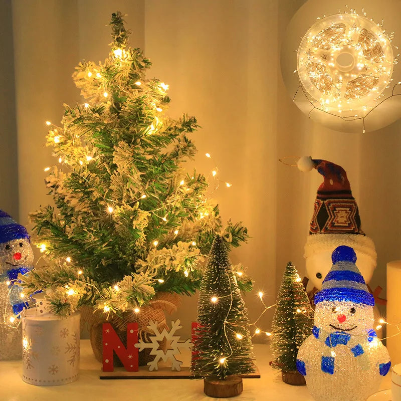 LED Firecracker String Lights EU/US DC Power Remote Control Halloween Garland Fairy Light for Wedding Party Christmas Decoration