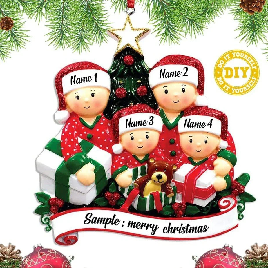 Christmas Tree Hanging Ornaments DIY Personalised Holiday Home Decor Gifts Navidad New Year 2026 Christmas Decorations for Home