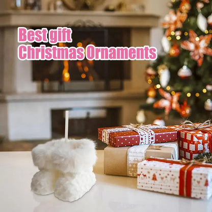 Christmas Plush Ornaments Party Home Ornament Decoration Accessories For Christmas Trees Cute Boot Pendant Christmas Tree Small