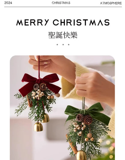 Christmas Bells Decorations Hanging Ornaments for Xmas Tree and Home Holiday Decoration
