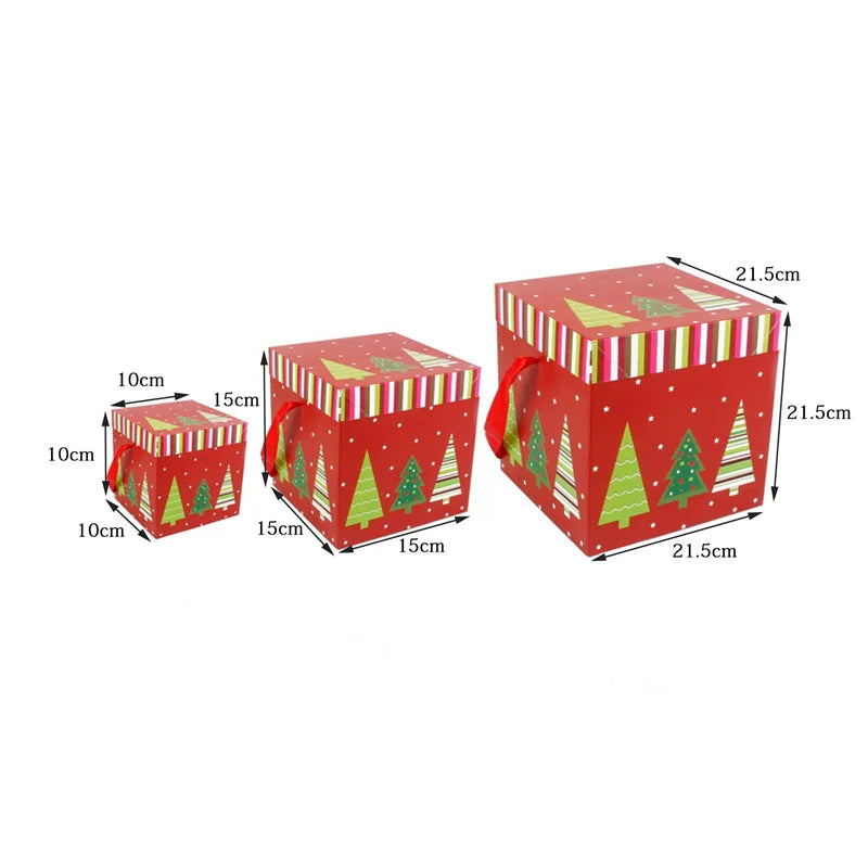 Christmas Gift Boxes Outdoor Present Decoration Under The Tree Package For Indoor Holiday Party Wedding Home Ornament Decor