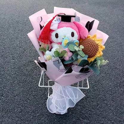Graduation Gift Kuromi Hello Kitty Bouquet My Melody Cinnamoroll With Sunflower Christmas Valentine's Day Birthday Gift
