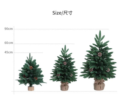 Christmas tree, Christmas, cedar, Christmas decorations, New Year, snowflakes, snow trees, atmosphere decoration supplies