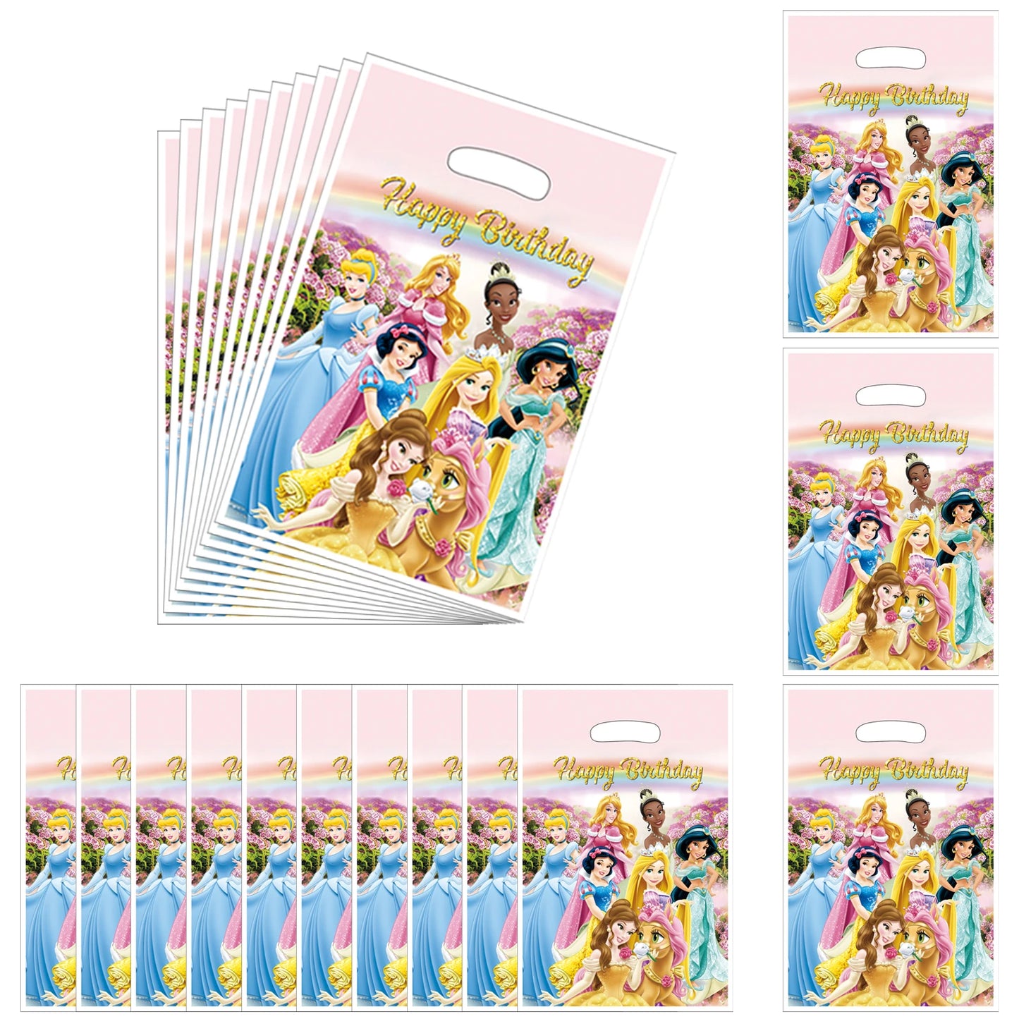 Princess Birthday Party Gift Bags Candy Bags Goody Bags,Princess Birthday Party Supplies Decorations