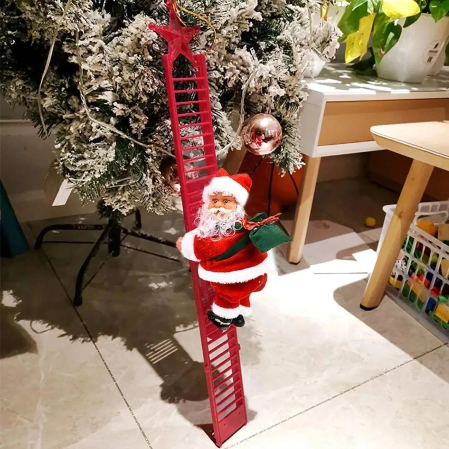 Santa Claus Ladder Ornament