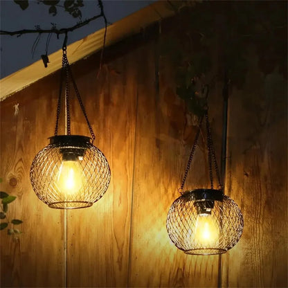 Solar Lantern Outdoor, Ortiny Upgraded Solar Lights for Outside Decorative Outdoor Hanging Lights Waterproof Solar Lanterns