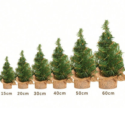 20/30/40CM Christmas Tree Desktop Mini Xmas Trees For Home Decoration Children DIY Handicraft New Year Christmas Ornament Gift