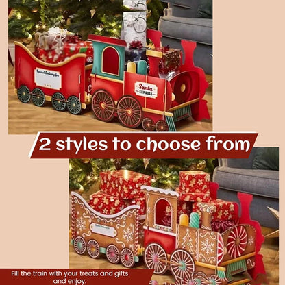 Santa's Gift Train — Deliver Holiday Cheer In Style DIY Personalised Christmas Train Sets Xmas Decoration