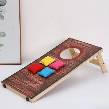 Cornhole Outdoor Game Set; With Carrying Case and Easy Fold Functionality; Suitable for Kids and Adults - Indoor/Outdoor.