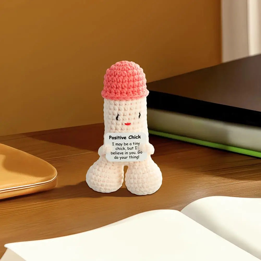 Gifts Mini Funny Handmade Emotional Doll Positive Energy Crochet Doll Decoration Gifts For Friends Boyfriend