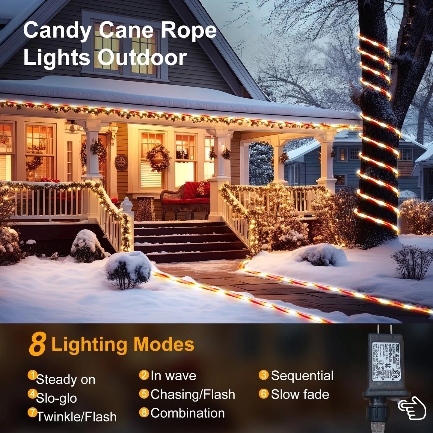 Christmas LED String Lights Outdoor and Indoor Decorations