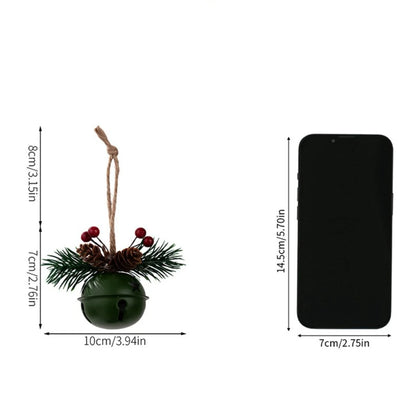 Christmas Jingle Bells Ornaments Retro Metal Christmas Bells Set Holiday Christmas Tree Decoration Window Memorial Ornament