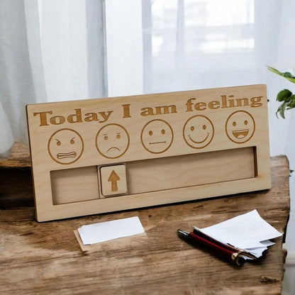 Emotions, Mood, Barometer, Personal Wooden Emotions, Cute Decorations, Christmas and Halloween Gifts, The Best Gifts for Friends