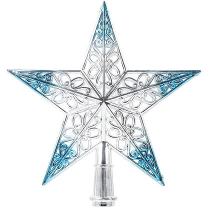 Christmas Ornament Christmas Tree Star Topper Star Party Decoration Tree toppers Blue Decorchraitmas Supplies Favors