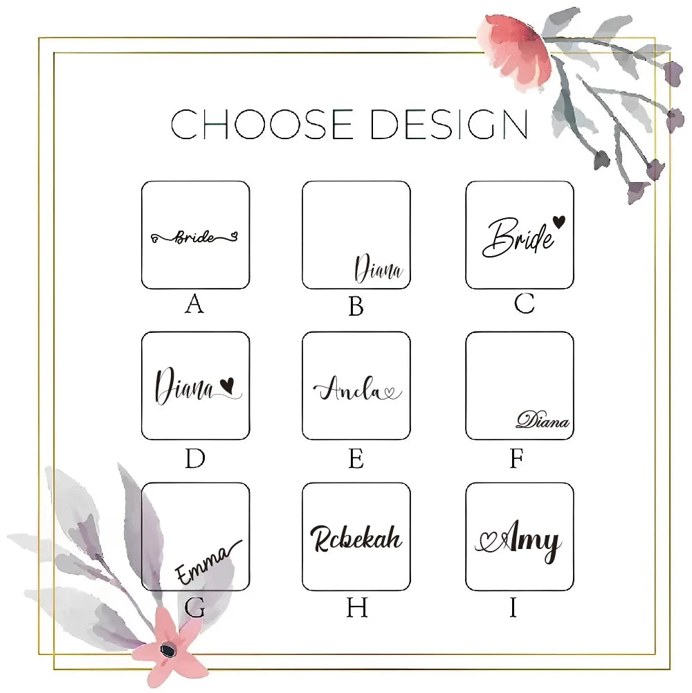 Personalized Bridesmaid Gifts Travel Jewelry Case with Name Customized Gift for Bachelorette Party Gift Birthday Favor For Her