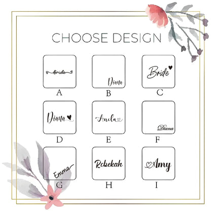 Personalized Bridesmaid Gifts Travel Jewelry Case with Name Customized Gift for Bachelorette Party Gift Birthday Favor For Her