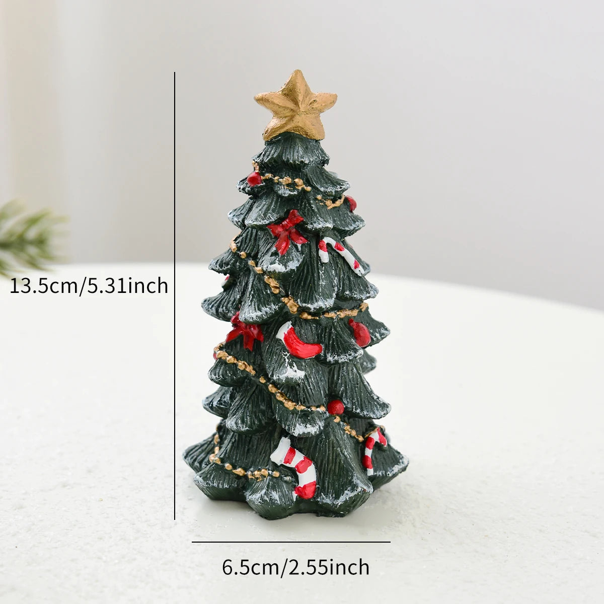 Christmas Decoration Ornaments,Resin Mini Desktop Christmas Tree Ornaments Christmas Gifts Gifts,Holiday Party Supplies