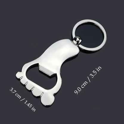 Baptism Gifts for Guests Christening Souvenirs Personalized Foot Shaped Keychain Bottle Openers 1st Birthday Favors