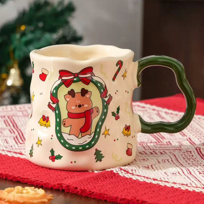 380ML Christmas Ceramic Cup Set