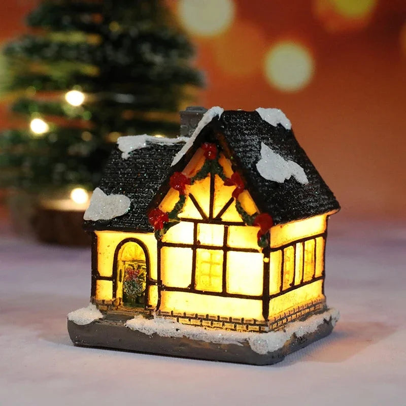 Christmas House Light Decorations For Home Ornaments Kids Xmas Gift New Year 2024 Navidad Decor Bedroom Night Light With Battery