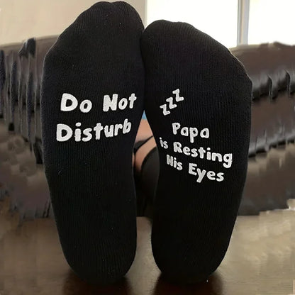 Gifts For Men BoyFriend Christmas Birthday Presents 1Pairs 'I Am Gaming'' I'm not Sleeping' Print Funny Novelty Cotton Socks