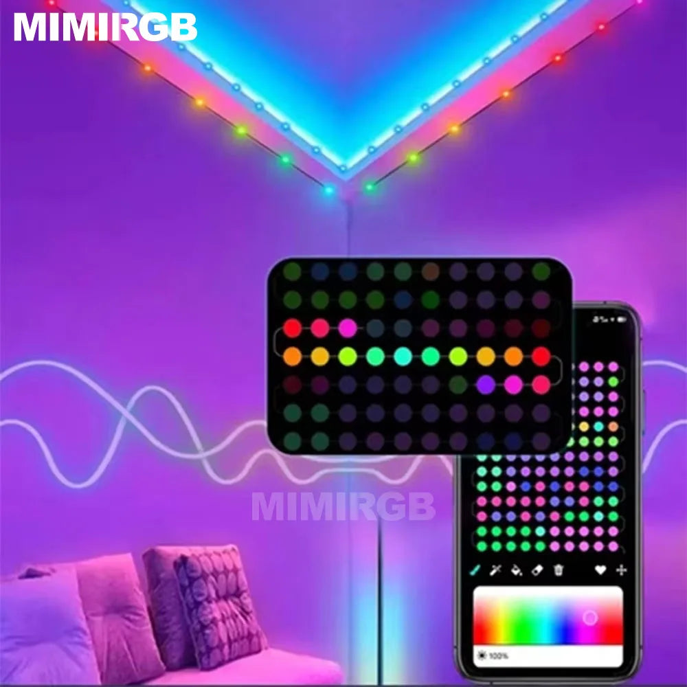 Christmas Tree Lights 20M Fairy String Lights w/ APP Control Music Sync 12 Modes IP65 Waterproof USB Powered for Xmas Home Decor