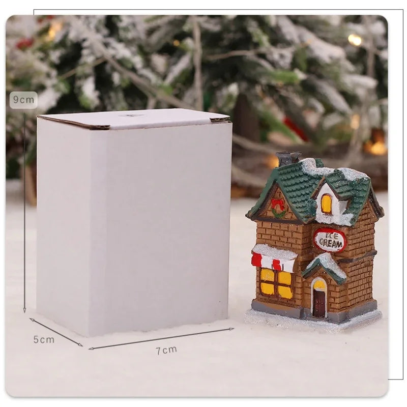 Christmas House Light Decorations For Home Ornaments Kids Xmas Gift New Year 2024 Navidad Decor Bedroom Night Light With Battery