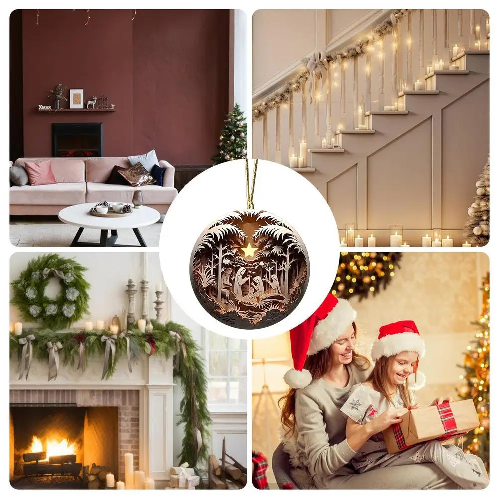 Christmas Nativity Ornaments Nativity Keepsake Religious Ornament Exquisite Indoor Nativity Scene Ornaments For Christmas